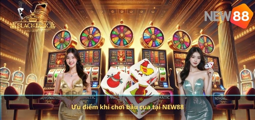 Ưu điểm khi chơi bầu cua tại NEW88